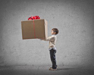 kid giving