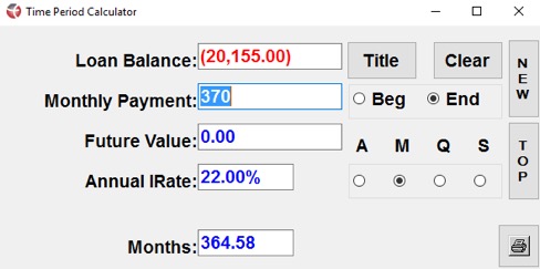 credit card calculator
