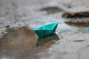 Annuity for Retirement Hero Photo. board in puddle.