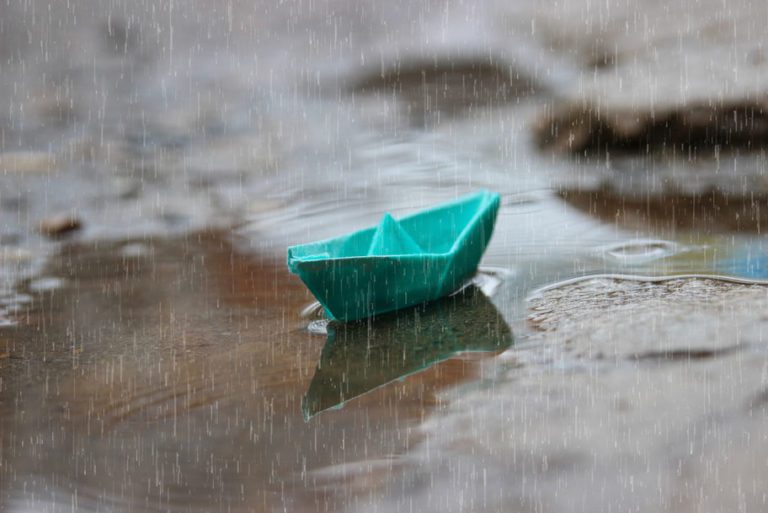 Annuity for Retirement Hero Photo. board in puddle.