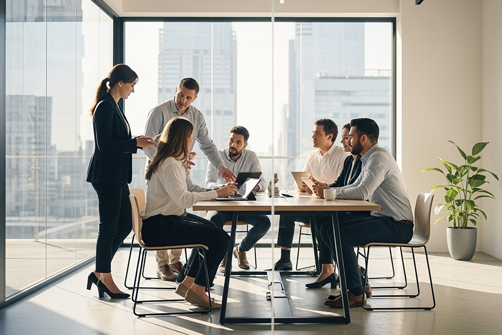Office workers